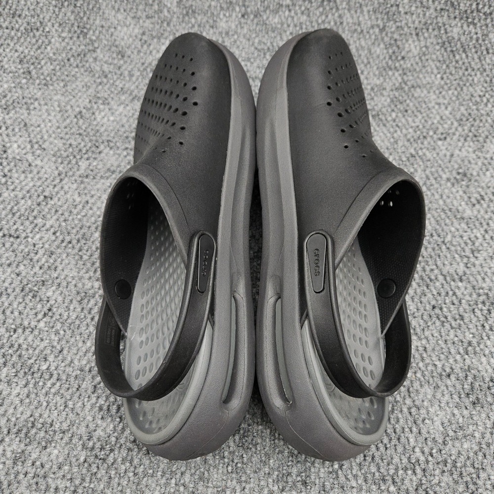 Crocs (Men's 13) Black Clogs LiteRide Slip On Comfort Breathable Water Shoes - Picture 7 of 9